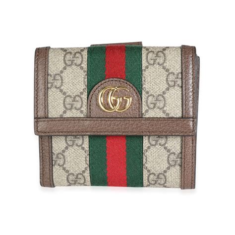 Gucci Ophidia GG french flap wallet